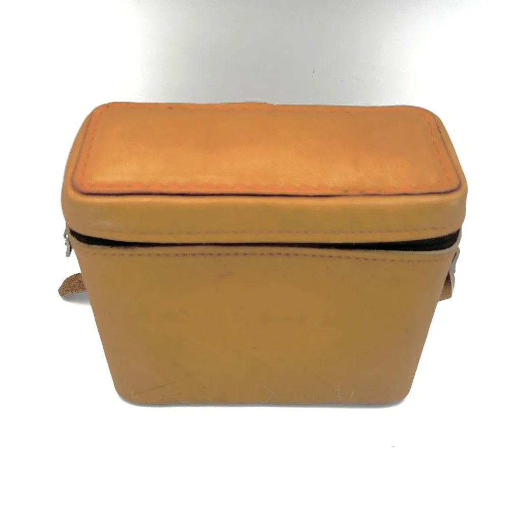 Vintage 1970s USA Leather Camera Case Bag for Compact Rangefinder Film Camera